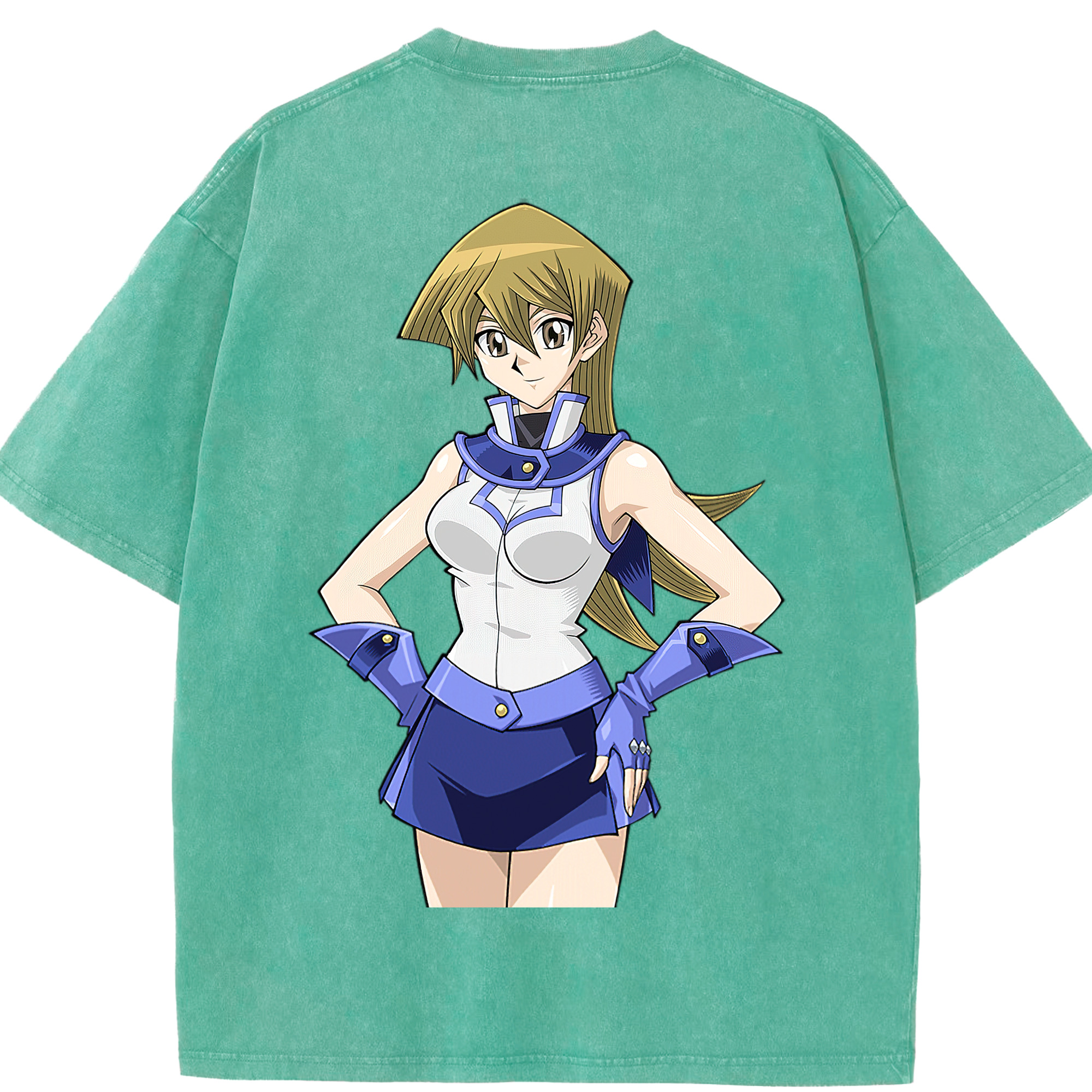 （画像用） 遊☆戯☆王 Yu-Gi-Oh! 綿100% ヴィンテージ風 半袖Tシャツ（背面プリント）